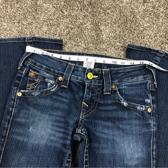 True Religion Women’s Twist Leg Flare Jeans Size 26 - Picture 13 of 15